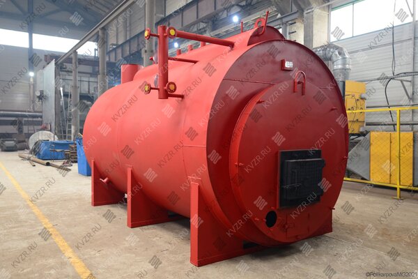 Промышленный парогенератор 1200 кг 130 С твердотопливный